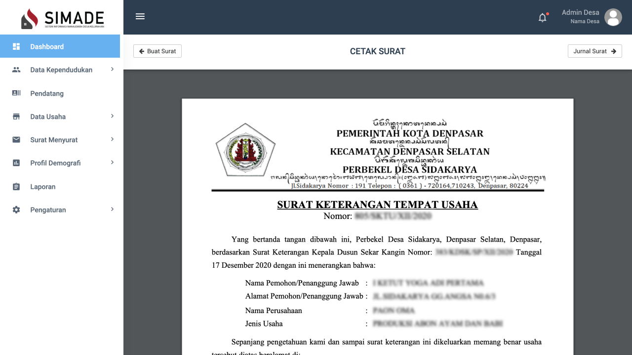 Sistem Informasi Manajemen Desa/Kelurahan